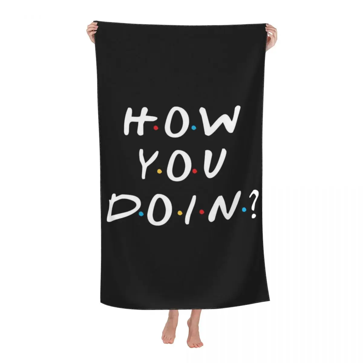 Microfiber Funny Quote Shower Sports Yoga Towels