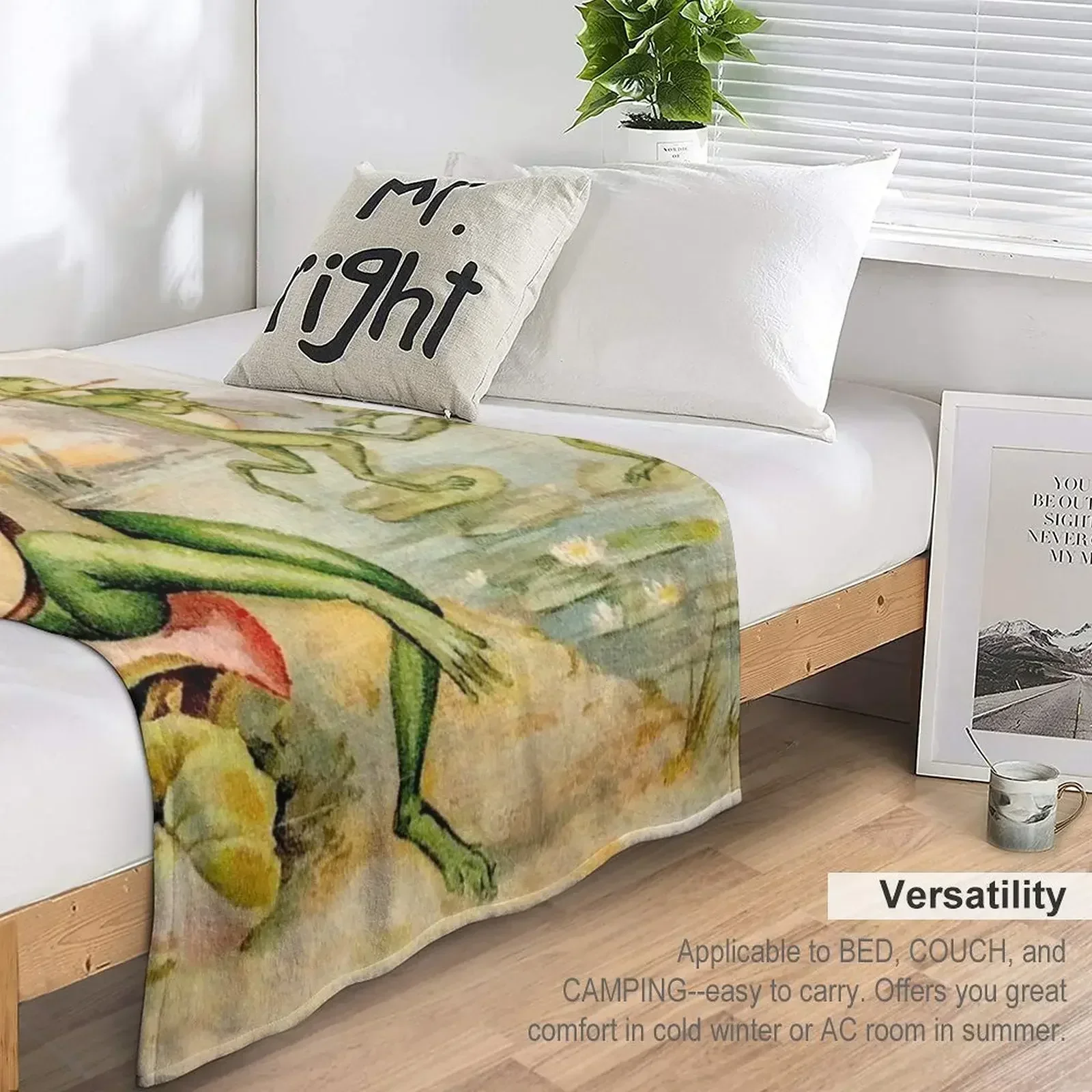 РУБАШКА: Винтажное одеяло с абстрактным развлекательным принтом пушистое