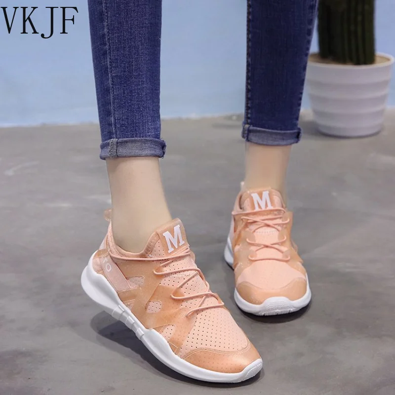 

Женские кроссовки на плоской подошве, повседневная спортивная обувь белого цвета, весна-лето 2023