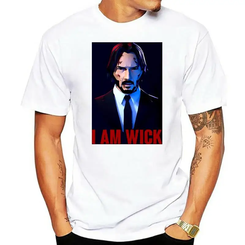 John Wick Shirt - Baba Yaga I Am T for Men Cotton T-Shirt Printed Top Tee Plus Size