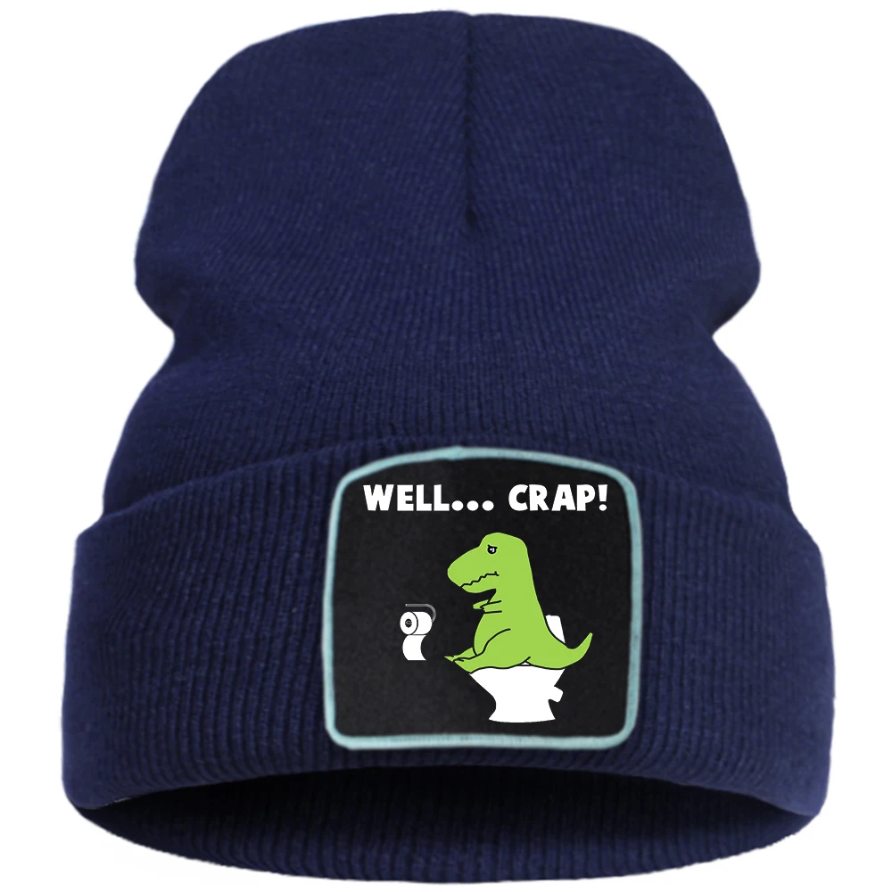 

Мужская зимняя шапка с забавным принтом, в стиле хип-хоп