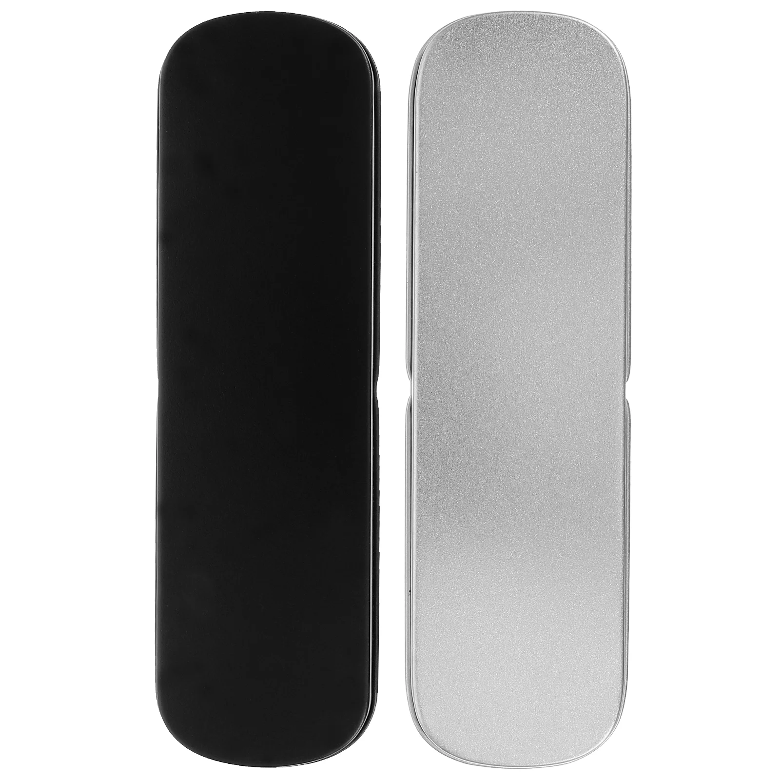 

2pcs Metal Cases Small Pen Holders Metal Stationery Cases Boxes Pen Holders
