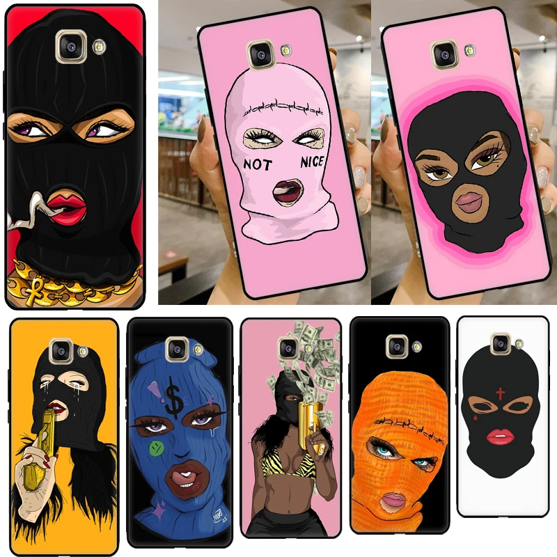 Masked Thug Life Teared Girl Case For Samsung Galaxy J4 J6 Plus J3 J5 J7 2016 A3 A5 2017 A9 J8 A6 A8 Plus 2018 Cover