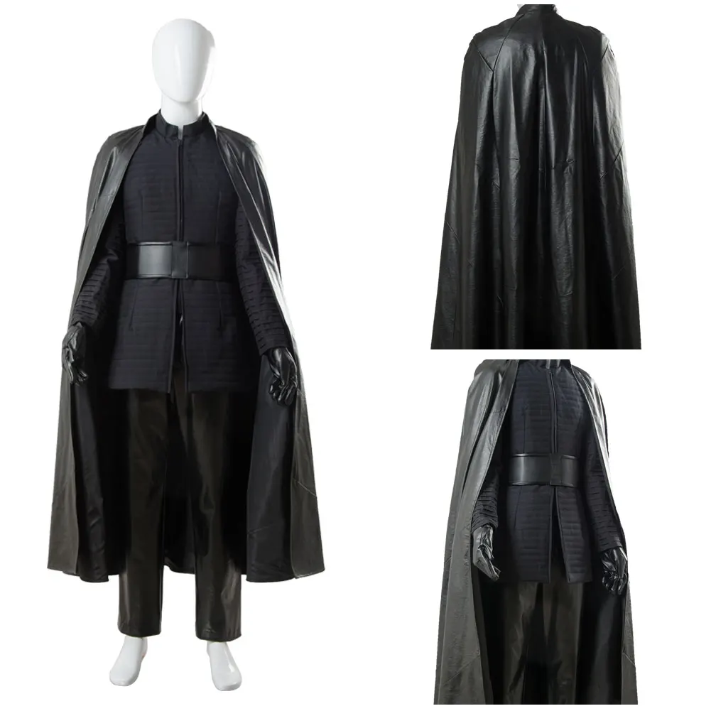 

Wars The Last Jedi Kylo Ren Cosplay Costume Outfit Cloak Full Sets Halloween Carnival Suit Cape For Adult Men