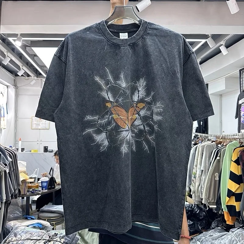 

Рубашка с принтом бабочки