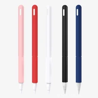 for apple pencil 2 case soft silicone holder stylus pen cover compatible for ipad tablet touch pen protective case 2021