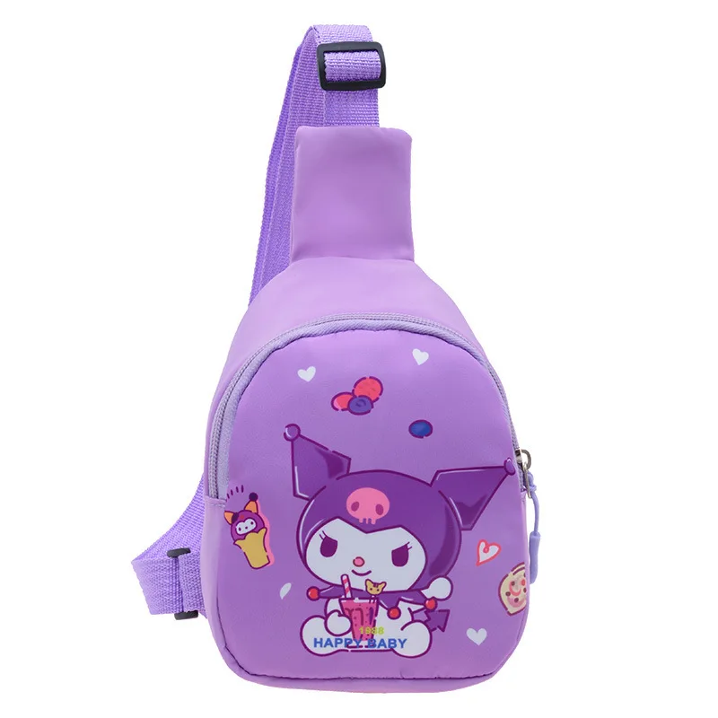 

Y2S Sanrio Kuromi Child Children Fashion Cartoon Chest Bag Go Out Casual Messenger Shoulder Bags Backpack Crossbody for Boy Girl