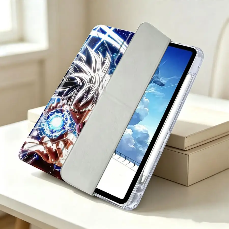 Фото Чехол для планшета с отсеком для стилуса для iPad Mini 7 6 5 Air 8 M2 M3 3 Pro 13 2025 2026 11-го 10-го поколения 12-го 9-го поколения D-Dragon-Balls Go-Kus №3