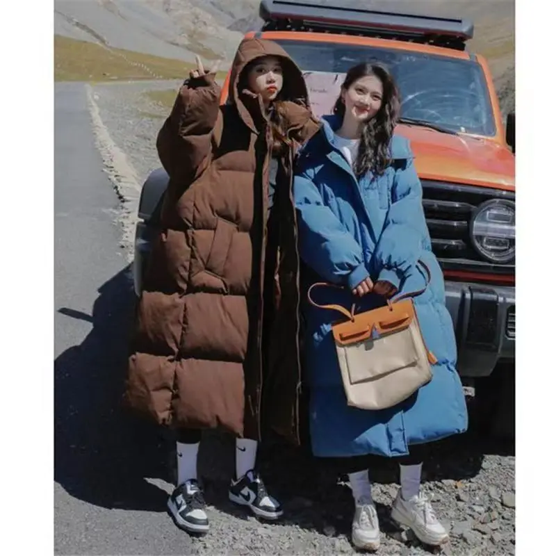 Women's Jacket 2022 Winter New Knee-High Warm Ladies Down Jacket Cotton Jacket Korean Version Of Loose Student Winter Jacket