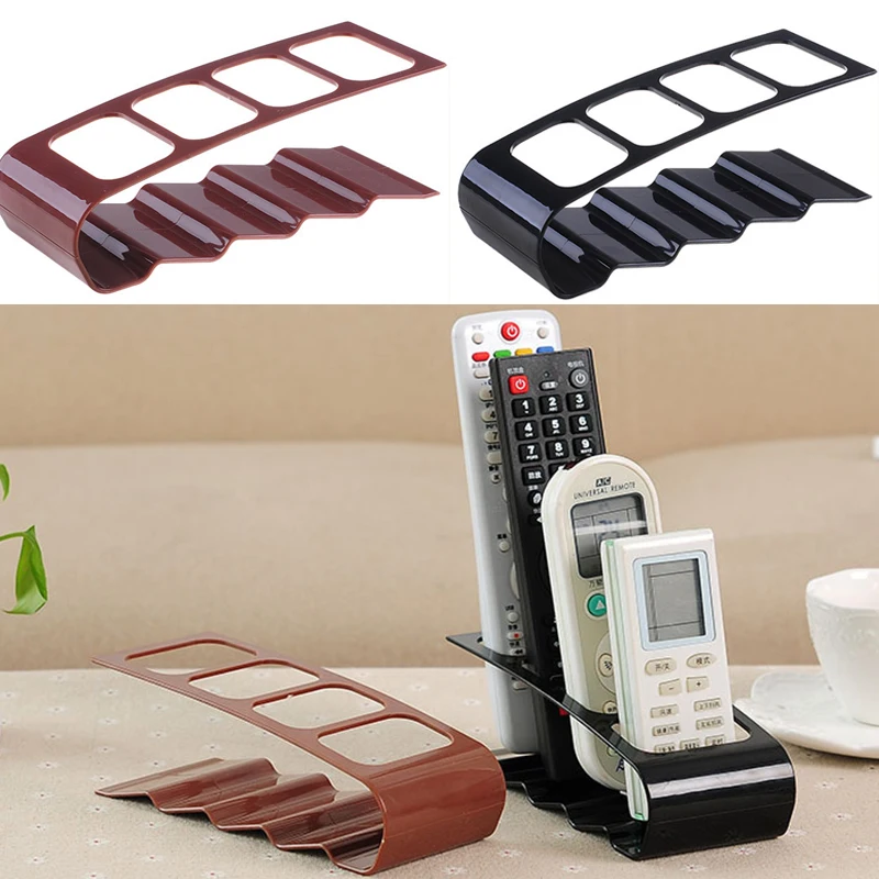 

Держатель для пульта дистанционного управления с 4 отделениями для сотового телевизора, кондиционера, DVD, настольный органайзер для телефон...