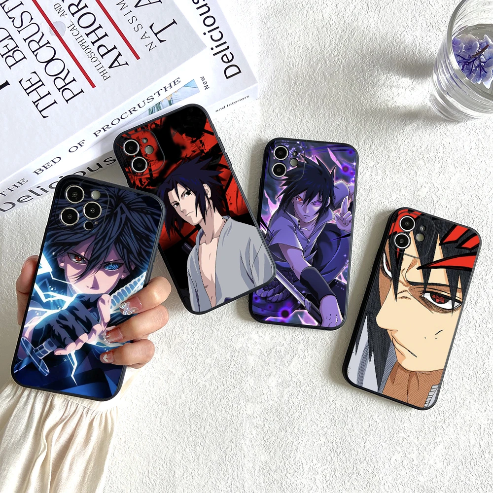 

Naruto Sasuke Uchiha For Apple iPhone 13 Mini 12 11 Pro MAX X XS XR 7 8 6 6S Plus SE2020 Lens Protector Soft Silicone Phone Case