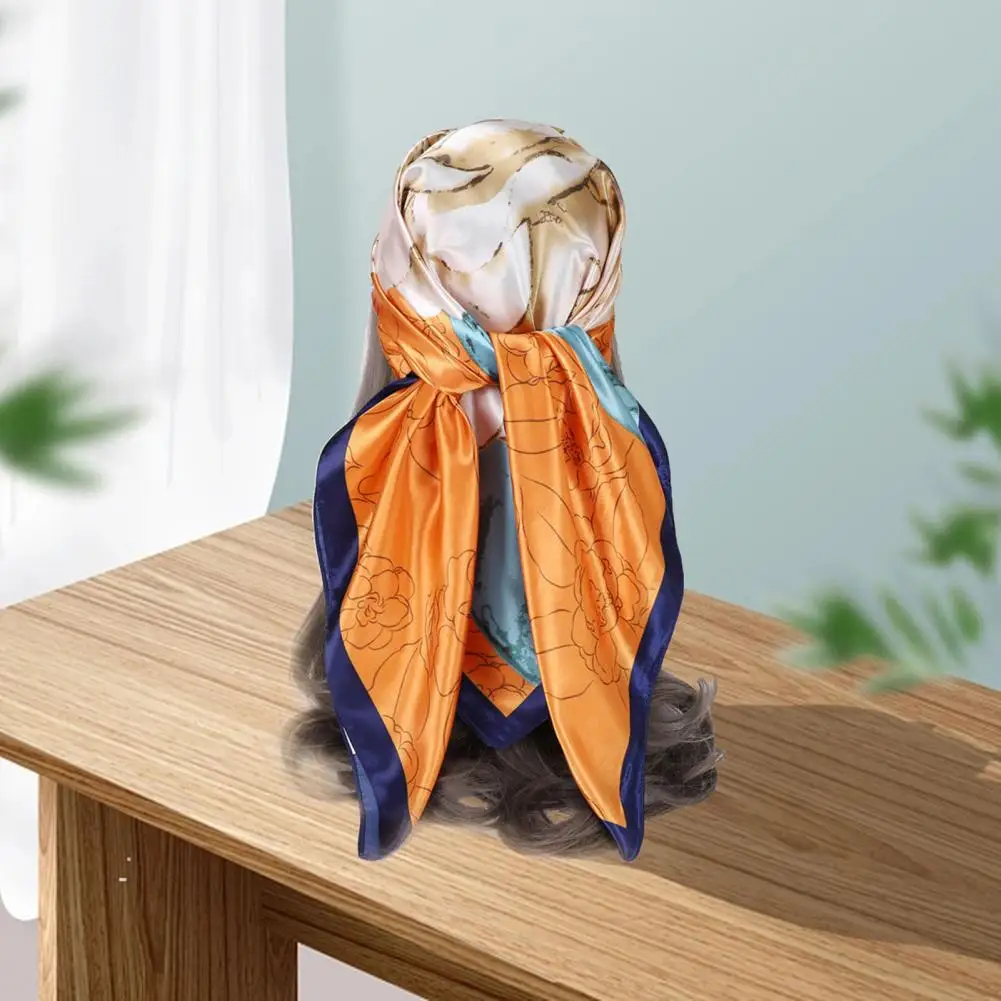 

Beautiful Colorfast Lady Scarf Women Summer Scarf Washable Anti-UV