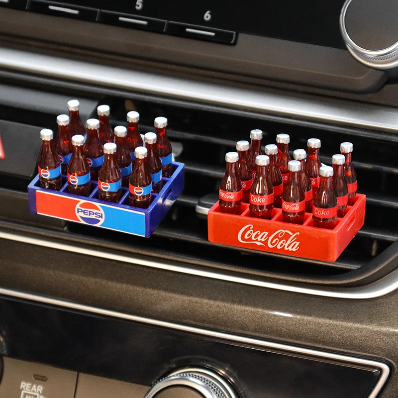 

Car universal air conditioning outlet creative fun personality cute delicate simulation three-dimensional cola outlet ornaments