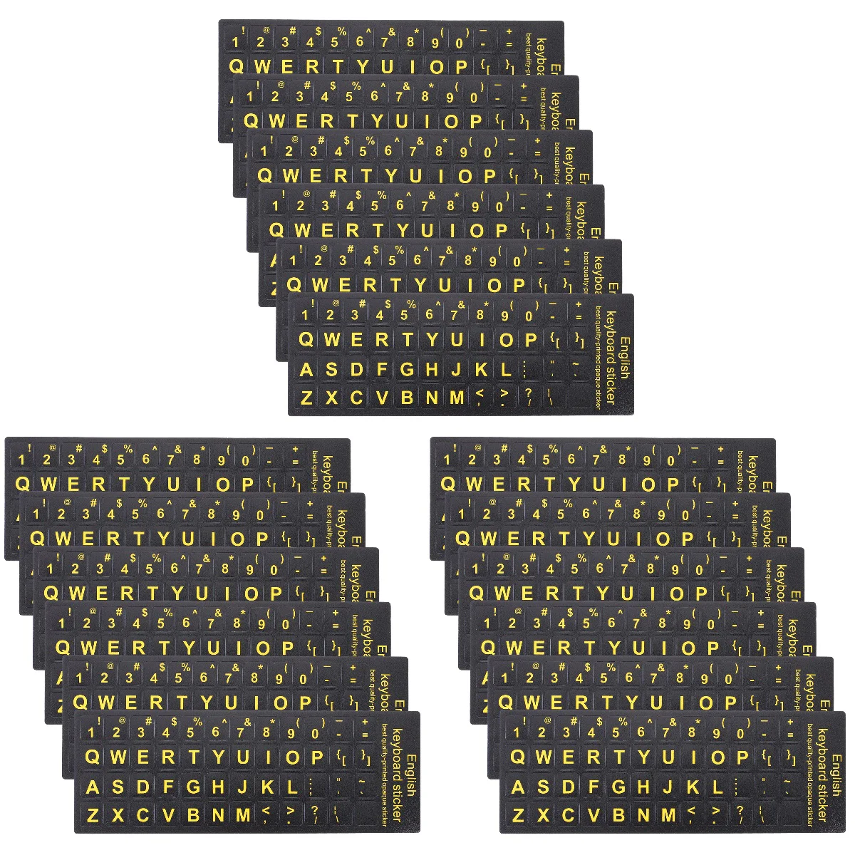 

18 Sheets Keyboard Sticker Universal English Keyboard Sticker Computer Accessory