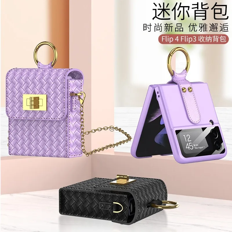 

With Card Slot Pocket Lanyard Finger Ring Case for Samsung Galaxy Z Flip 4 3 Case and Case Pouch for Motorola Razr 2022 Case