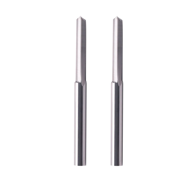 

100Pcs 2 Flute Cnc Router Bits 3.175Mm Straight Slot Tungsten Steel Milling Cutter For Wood Mdf Plastic