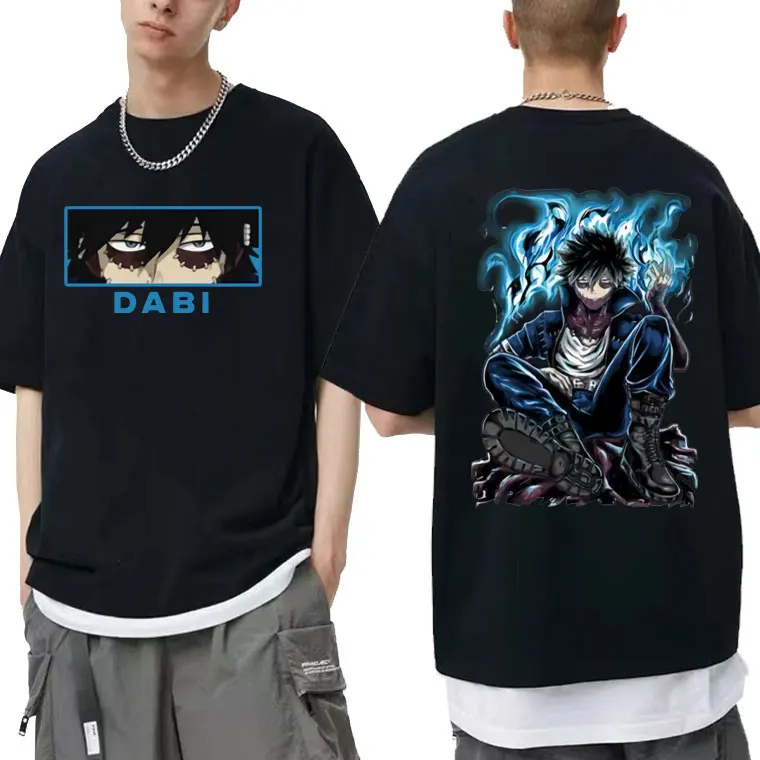

Japanese Anime My Hero Academia Todoroki Dabi Graphic T-shirt Men Women Manga Oversized Tshirt Tops Male Fashion Trend T Shirts