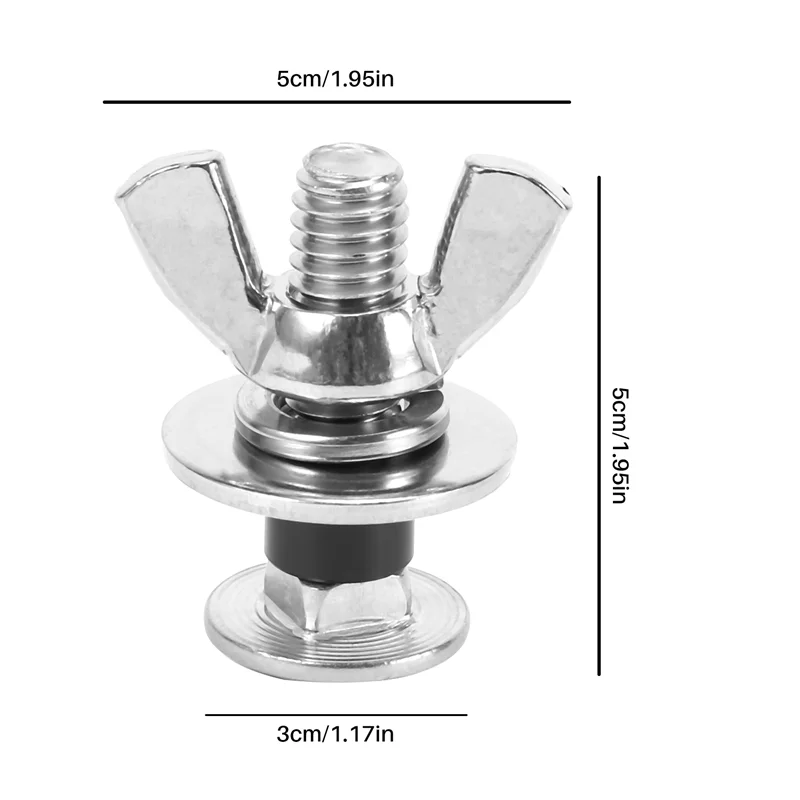 2 шт. винты для дайвинга из нержавеющей стали 316 задняя пластина-бабочка