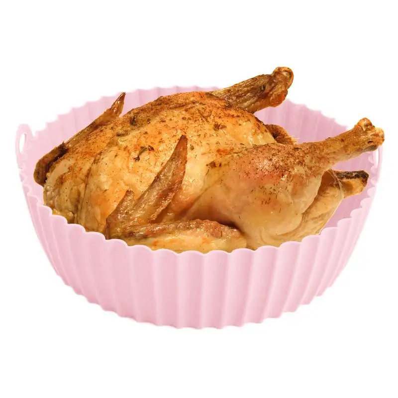 

Air Fryer Basket Liner Lightweight Baking Tray Cooking Oven Accessories Easy Cleaning Silicone Pot For Air Fryer Oven