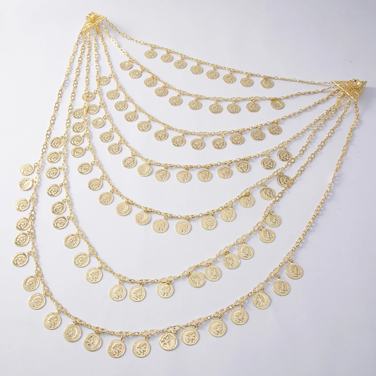 

2023 Feb Newly Designed Wedding Necklace Pendant Moroccan Algerian Head Coin Alloy Necklace Jewelry