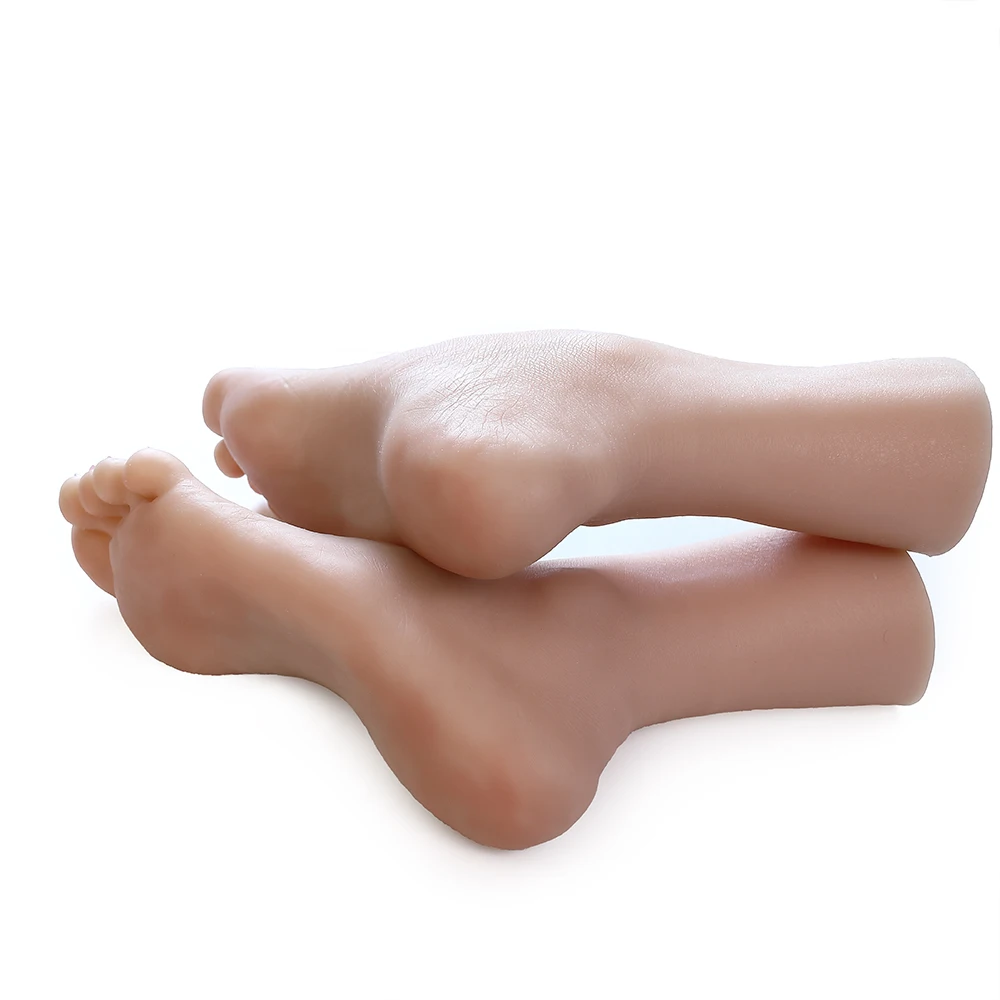 

Mannequin 37 Code A Pair Women Toys Worship Anklet Display Silicone Foot Model Fetish Woman Doll Whole The Realistic Mannequins