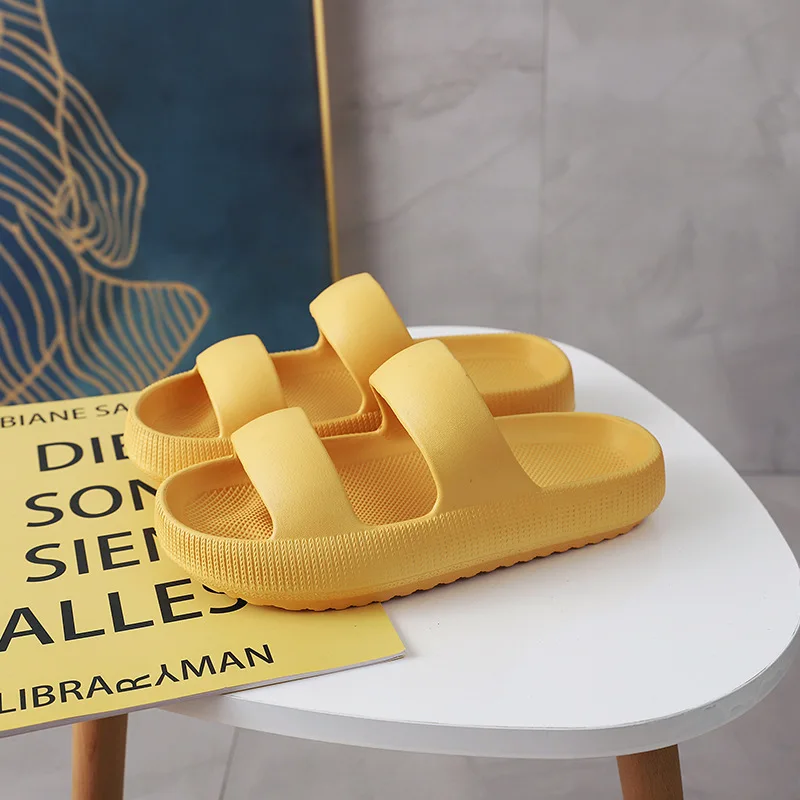 Thick Soled Korean Women Slippers Ins Trendy Summer Female Slippers Outer Wear Slippers Home Indoor Anti-slip