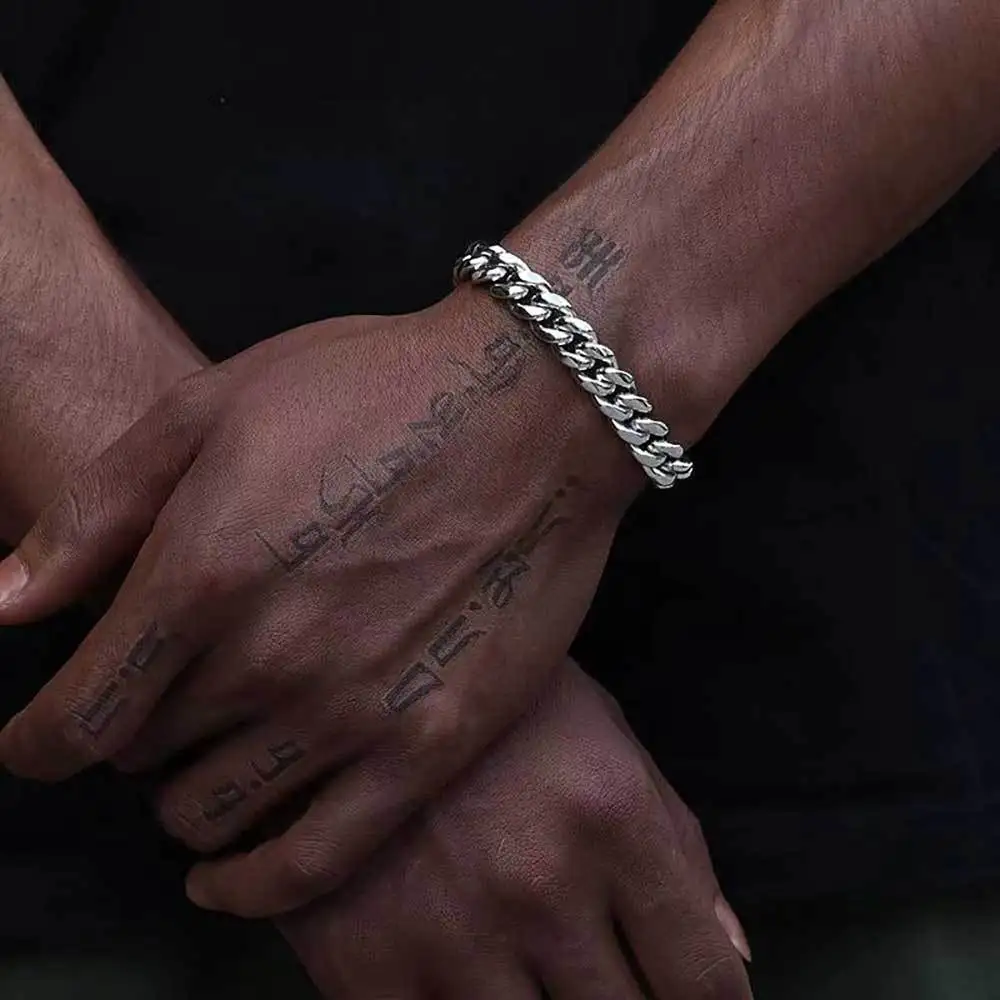 Мужская цепь в стиле хип-хоп 8-12 мм