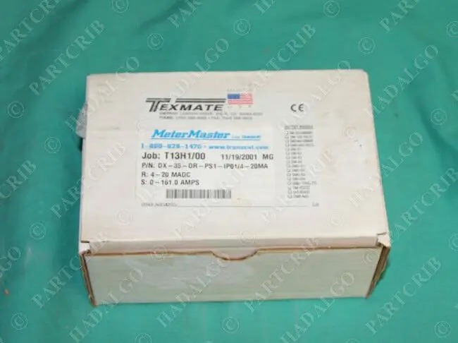 

Texmate MeterMaster Transcat DX-35-DR-PS1-IP01/4-20MA Timer NEW