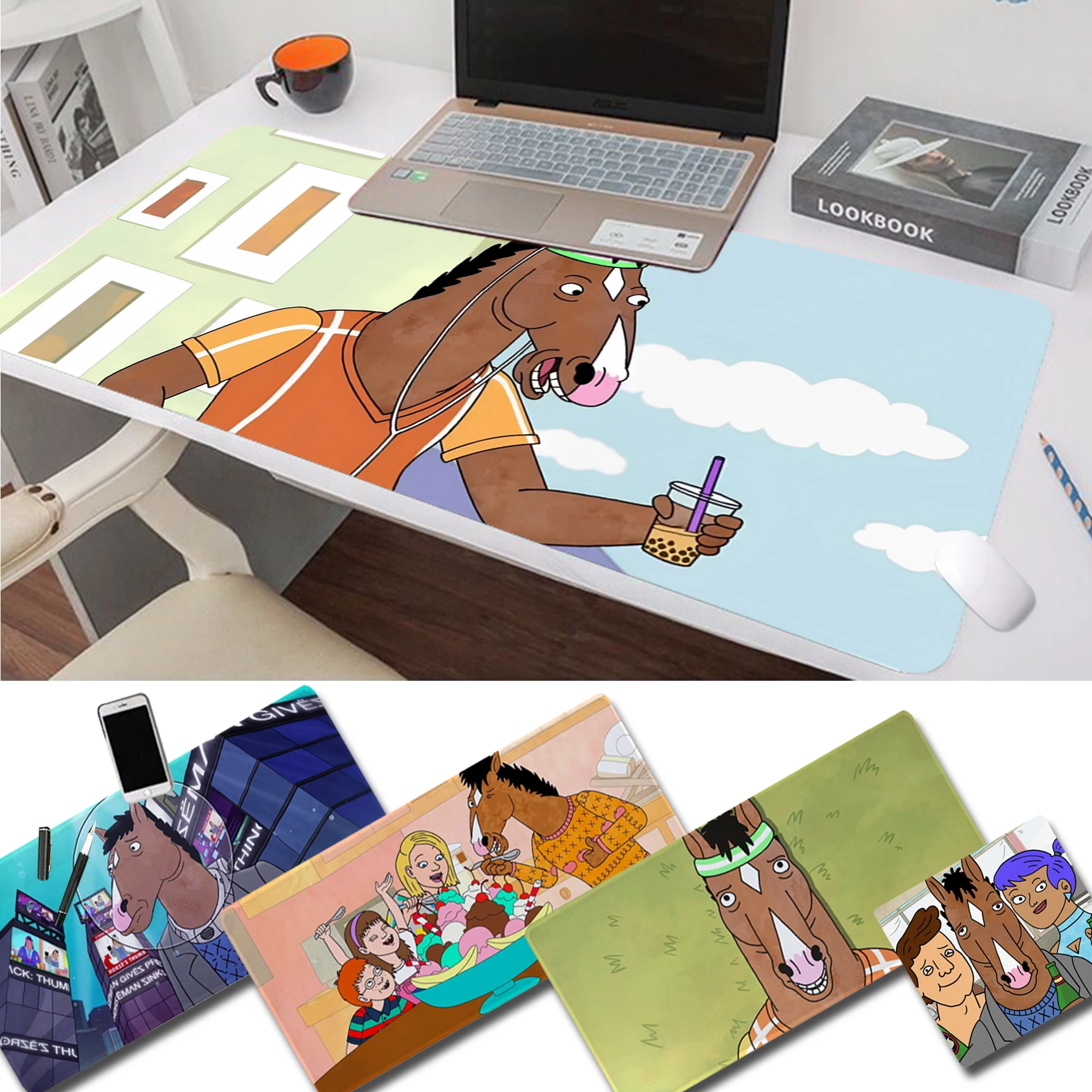 

Funny B-bojack Horseman Mousepad High Quality Customized Laptop Gaming Mouse Pad Size For Gameing World Of Tanks CS GO Zelda