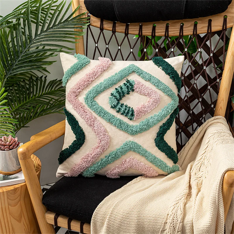 

Bohemia High Quality Cotton Cushion Covers Modern Home Decor Pillow Covers Square Lumbar Pillow Case for Sofa Bed Living Room