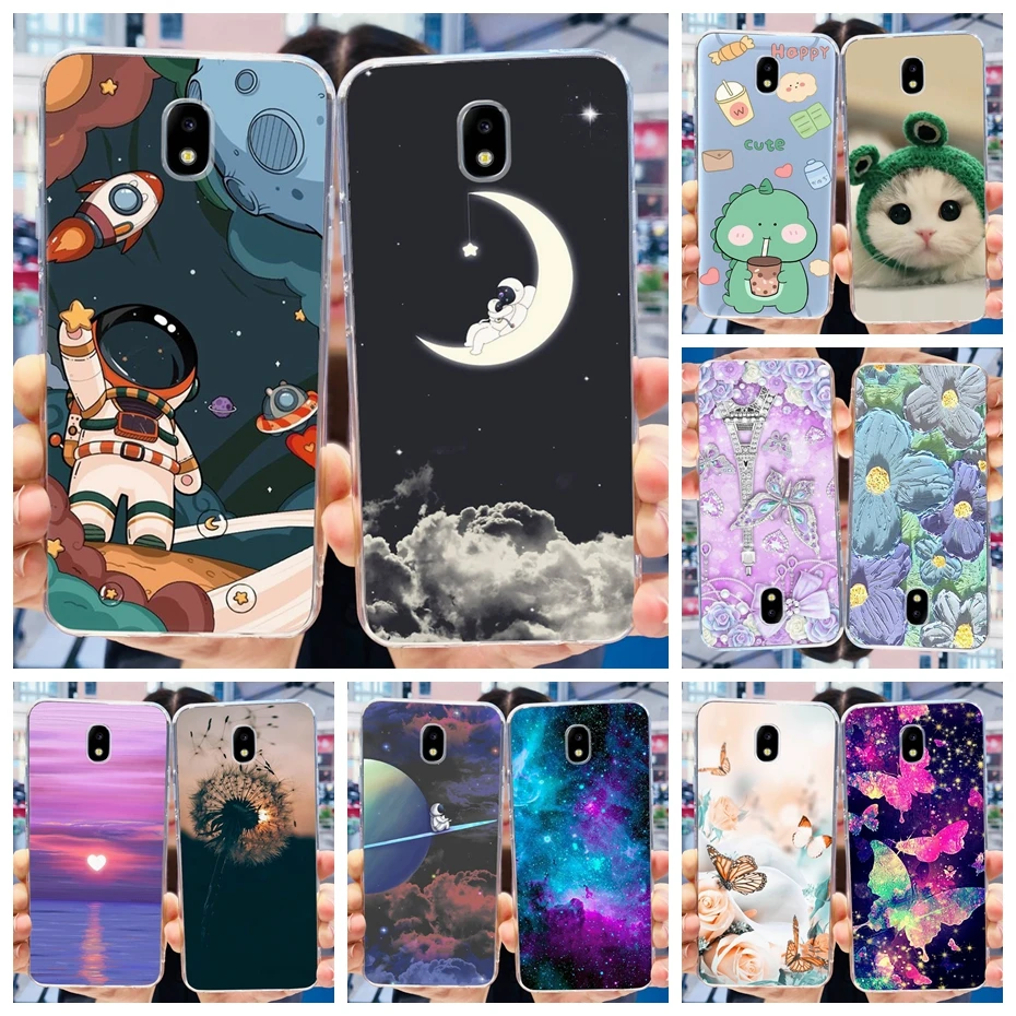 Чехол для телефона Samsung Galaxy J5 2017, милый мультяшный астронавт, Мягкая силиконовая задняя крышка из ТПУ для Samsung J5 Pro (2017) J5Pro J530F