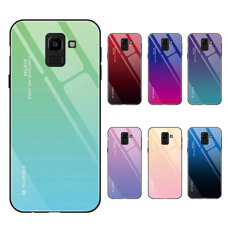 GKK For Samsung Galaxy S8 S9 S21 S22 Plus Case Pattern Tempered Glass Soft Edge Protective Cover For Samsung Galaxy S8 S9 Coque2
