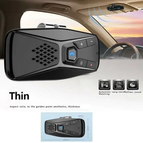 

Sun Visor Bluetooth Car Speakerphone HandsFree Kits for Talking &Music Streaming