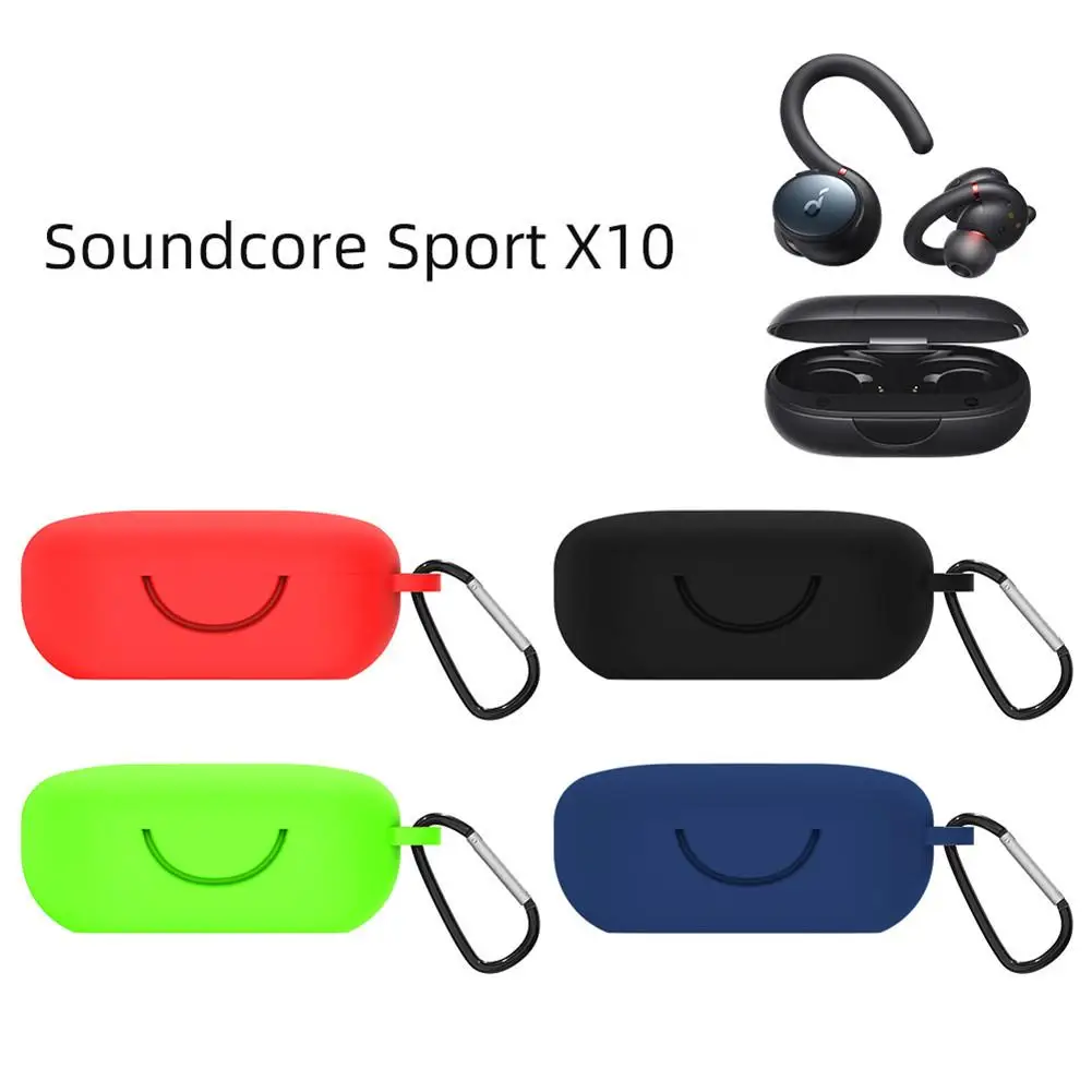 

Wireless Headset Protective Case Waterproof Dustproof Silicone Cover Compatible For Anker Soundcore Sport X10