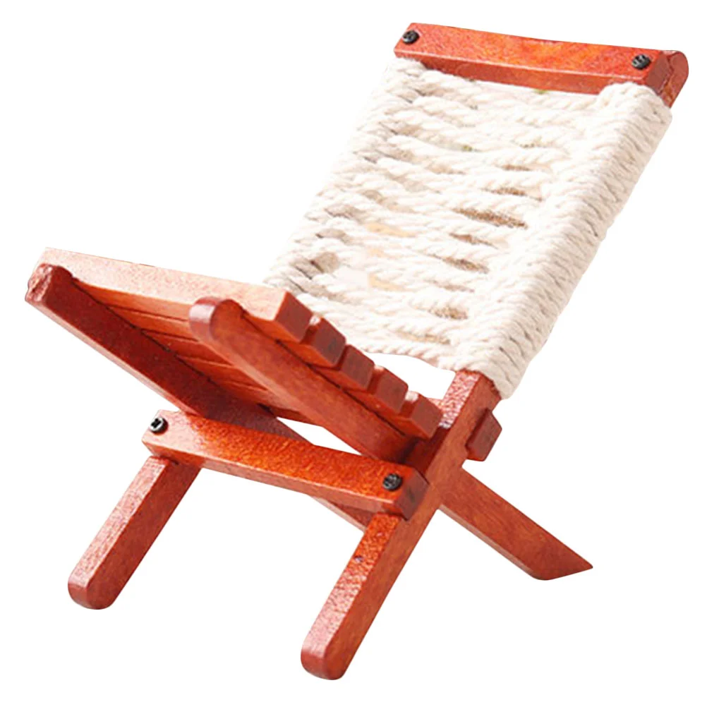 

Miniature Chair Furniture Model Toy Wooden For Decoration House Accessories