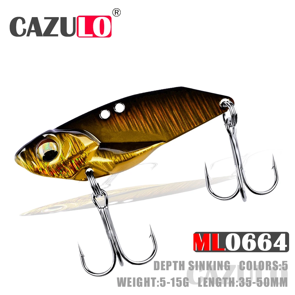 

2022 Metal Fishing Lure Vibration 5-15g Sinking VIB Accesorios De Pesca Leurre Brochet Mer Fish Isca Artificial Angeln Equipment