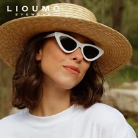 lioumo retro cat eye sunglasses women uv400 protection travelling cateye goggle street shooting eyewear men anti glare zonnebril