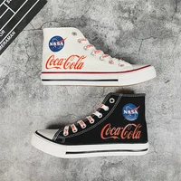 coca cola spring and autumn 2022 fashion new non slip wear resistant high top couple yuanyang casual student sports shoes