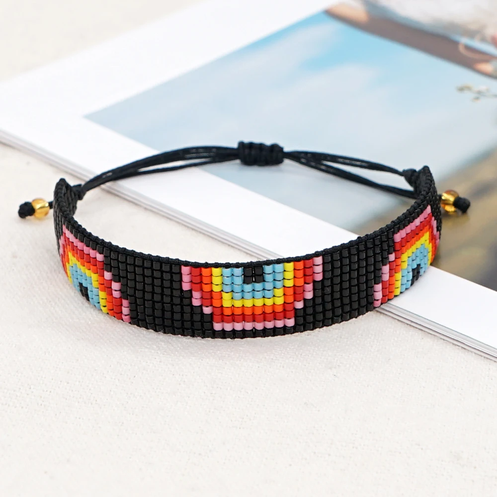 

Go2Boho Радужный Браслет Boho модные ювелирные изделия многоцветный Летний Пляжный Богемский Браслет для женщин аксессуары подарок