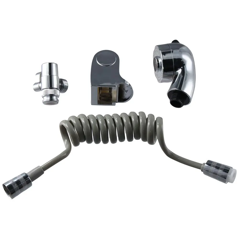 

Stainless Steel Faucet Attachment Multifunctional Silver Faucet Spray Head Replacement Kitchen Sink Sprayer Hair Washing
