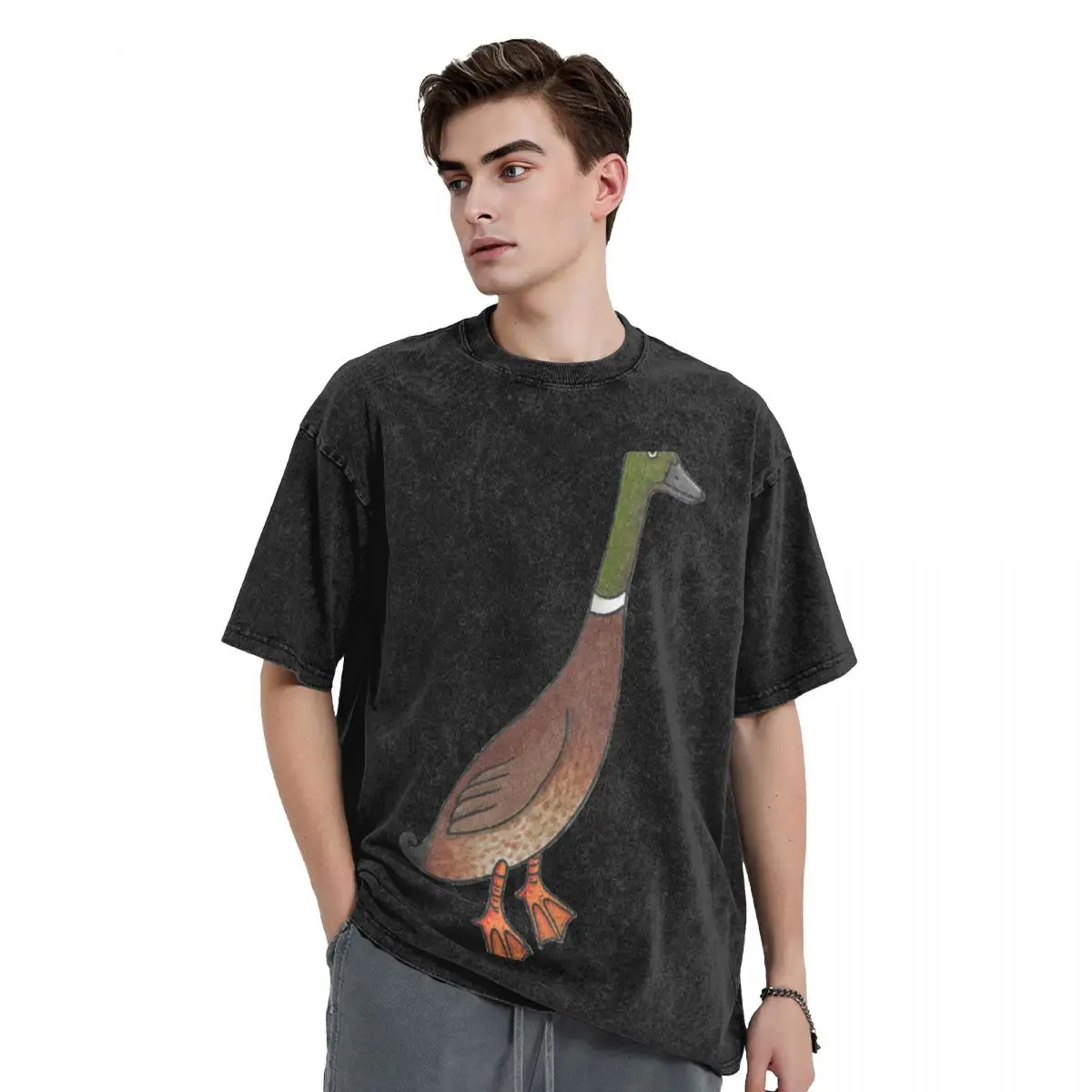 Футболка мужская длинная летняя одежда рубашка с рисунком аниме