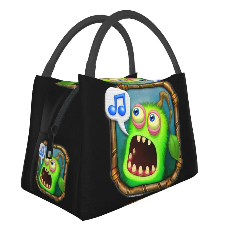 

My Singing Monsters Furcorn Icon Thermal Insulated Lunch Bag Women Adventure Action Game Portable Lunch Tote Meal Food Box