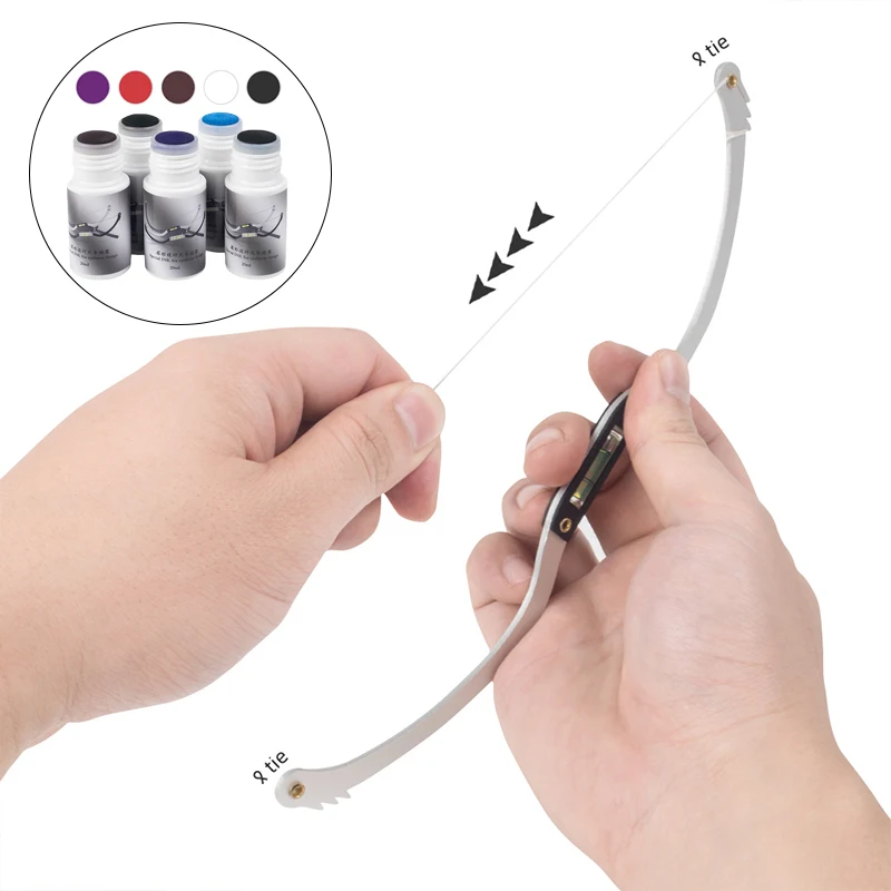 

1 шт. микроблейдинг Перманентный макияж лук и Стрелка линейка черная мерная нить для бровей предварительно Встраиваемая Татуировка PMU для составления карты