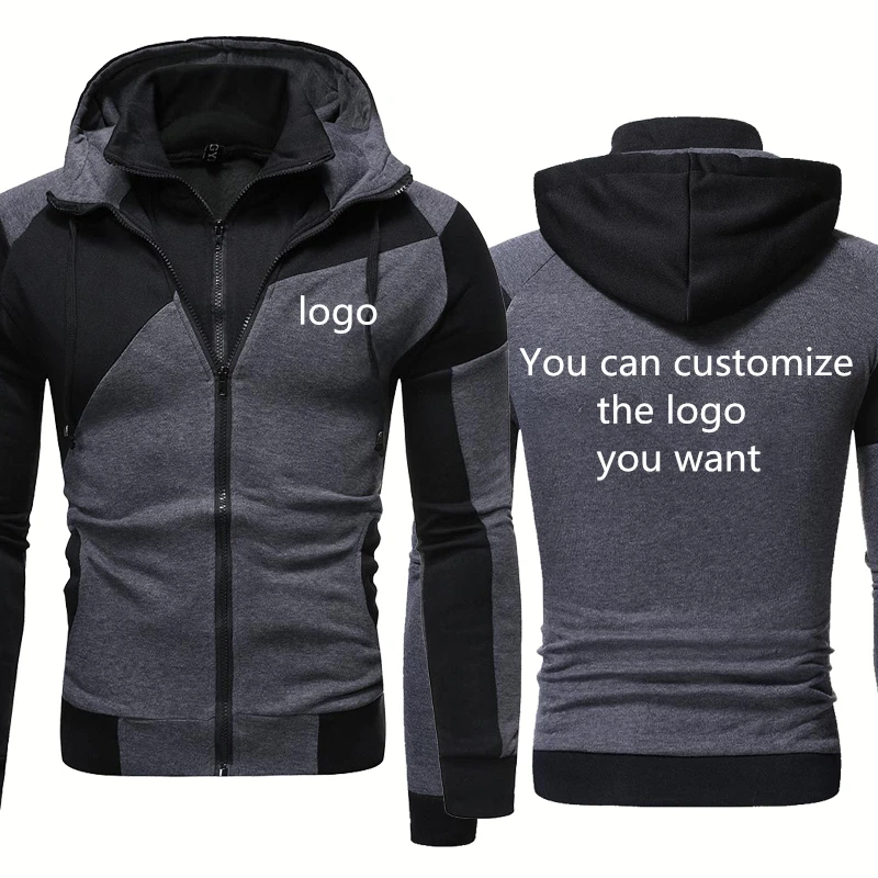 

Куртка Herren мужская с капюшоном, Повседневная теплая хлопковая куртка на молнии, с принтом логотипа, на весну-осень