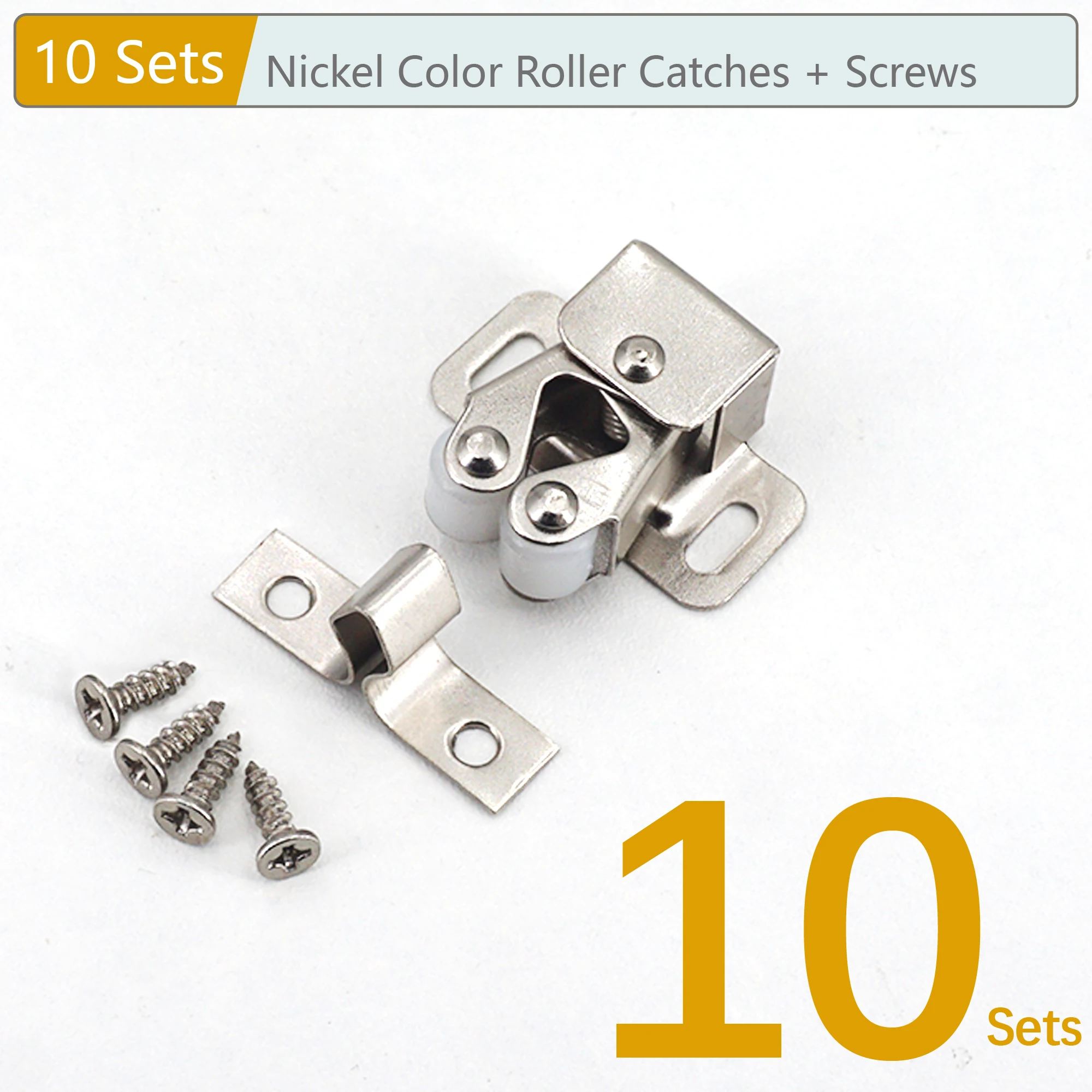 

10/5/2 комплекта, роликовый защелка для шкафа, дверной стопор, доводчик, застежка-буфер, защелка для гардероба, шкафа, мебельная фурнитура