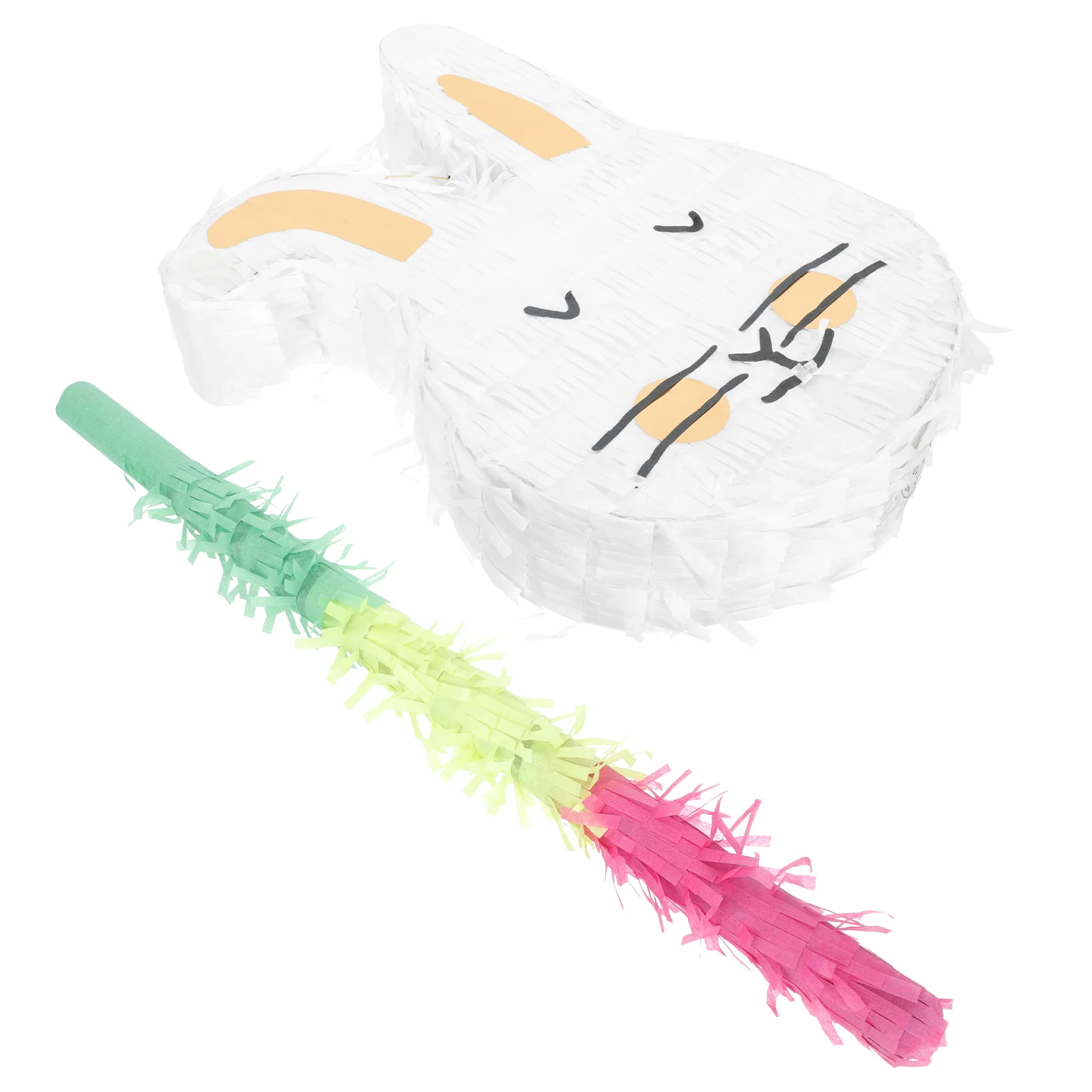 

1 Набор мультяшных бумажных подвесок в виде кролика, украшение для Пасхального фестиваля, подвесное украшение