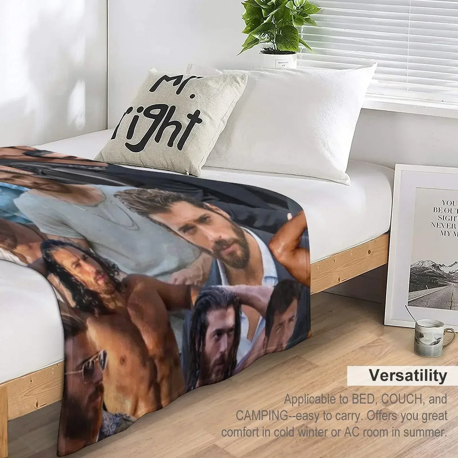 Фотоколлаж Can Yaman одеяло туристическое термобелье для дорожных одеял