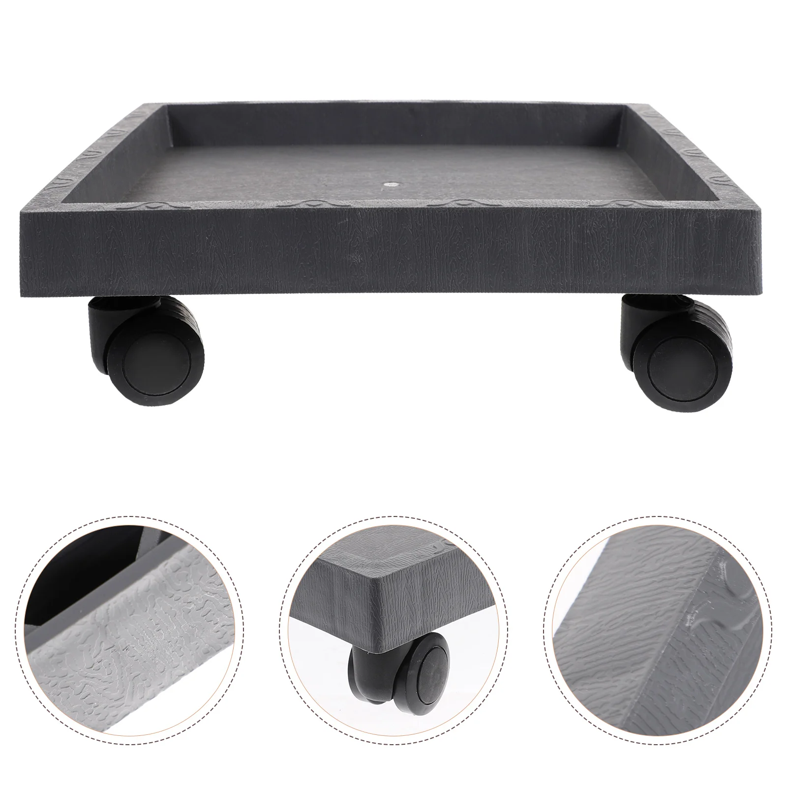 

Pot Flower Stand Tray Planter Wheels Rolling Mover Wheel Roller Pallet Potted Casters Caster Square Rollers Holder Flowerpot