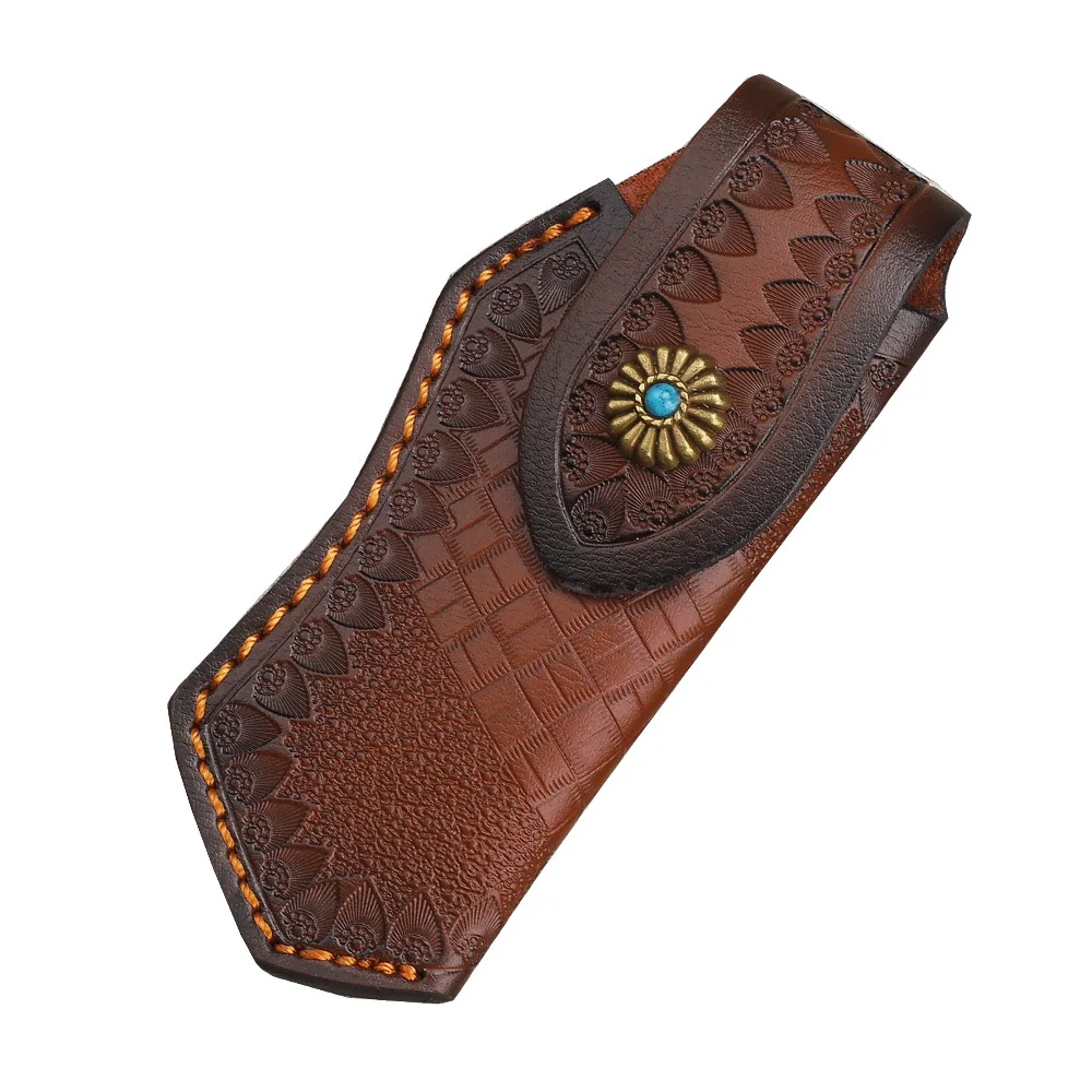 Складной нож 15 см кожаный инструмент для кемпинга на открытом воздухе аксессуары