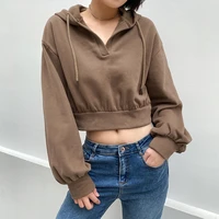 new winter clothes solid color hooded loose super dalian hoodie women large size sweatshirt women long sleeve tops black brown